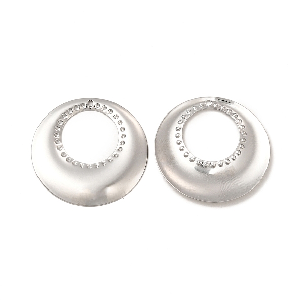

PandaHall 304 Stainless Steel Pendants, Donut Charm, Stainless Steel Color, 32x22x2mm, Hole: 1.4mm 304 Stainless Steel Donut