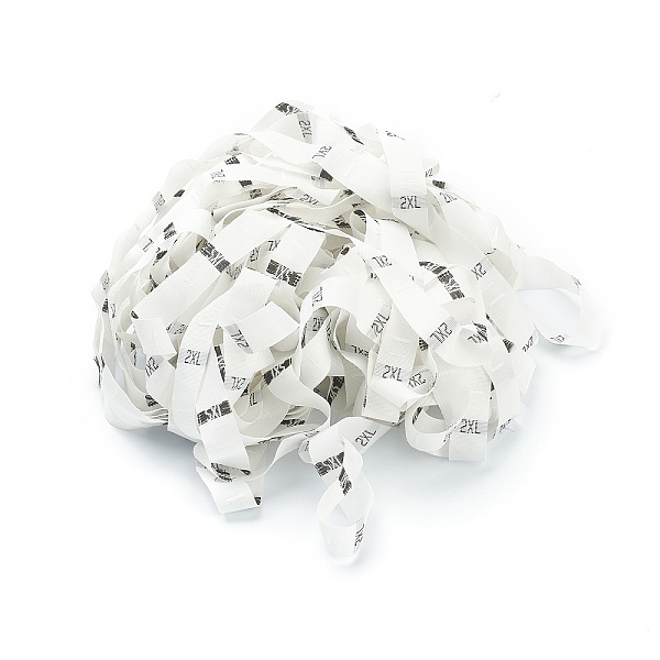 

PandaHall 2XL Clothing Size Labels, Garment Accessories, Size Tags, White, 13mm, 450~500pcs/roll Cloth White