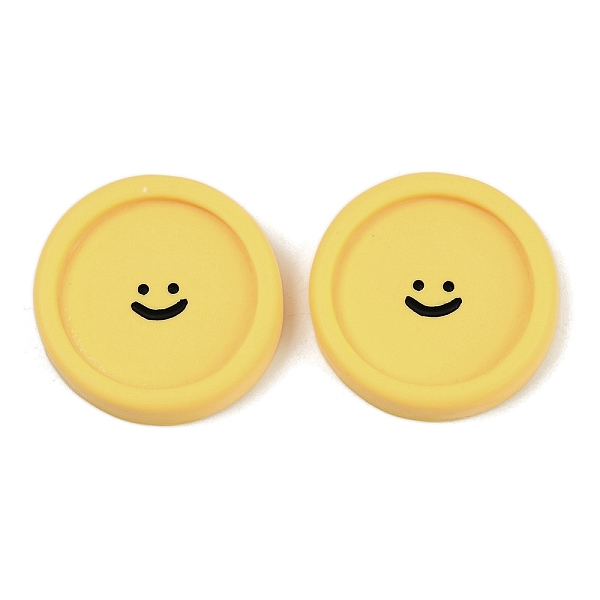 Smiling Face Resin Cabochons
