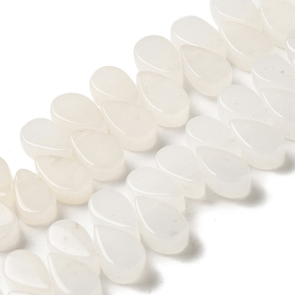 

PandaHall Natural White Jade Beads Strands, Teardrop, Top Drilled, 9~10x5~5.5x3.5~4mm, Hole: 0.7mm, about 40~48pcs/strand, 7.09~7.28''..., Purple
