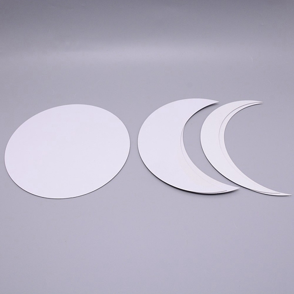 

PandaHall Mirror Wall Stickers, Self Adhesive Acrylic Mirror Sheets, for Home Living Room Bedroom Decor, Moon, Silver, 19.5~20x11~19.5x0.1cm...