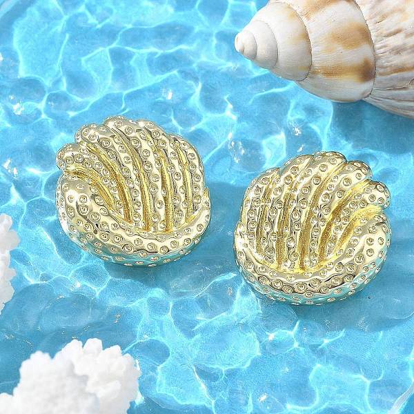 Brass Stud Earrings… - image