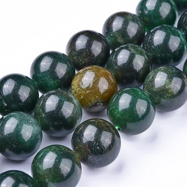

PandaHall Natural Fuchsite Beads Strands, Round, 12~12.5mm, Hole: 1mm, about 31pcs/Strand, 14.69 inch(37.3cm) Fuchsite Round