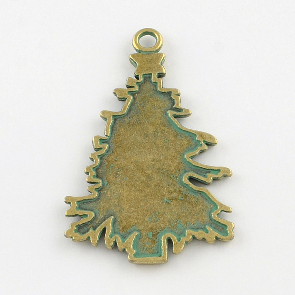 Christmas Tree Zinc Alloy Big Pendants