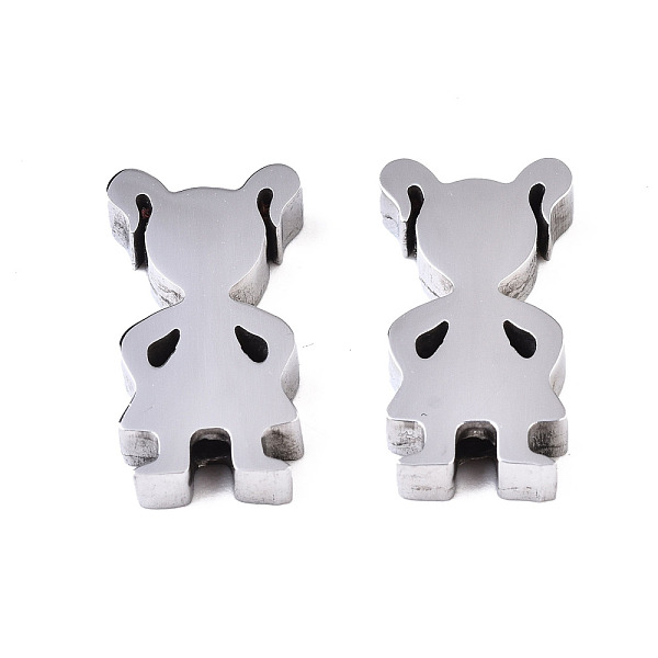 

PandaHall 304 Stainless Steel Beads, Girl Silhouette Beads, Stainless Steel Color, 16x9x3mm, Hole: 2mm 304 Stainless Steel Human