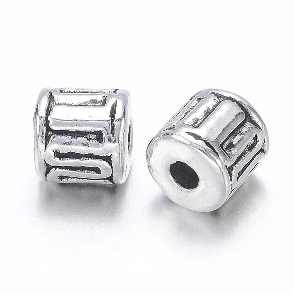 

PandaHall Tibetan Style Alloy Beads, Column, Antique Silver, Lead Free & Cadmium Free, 4.5x4.5mm, Hole: 1.5mm Alloy Column