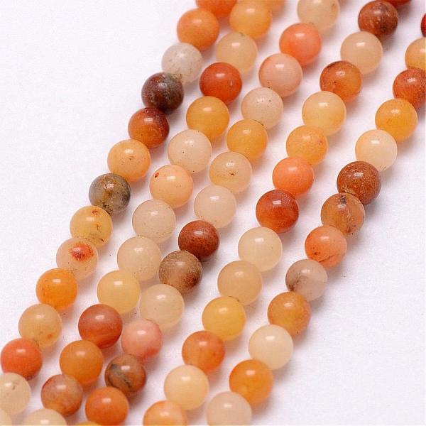 

PandaHall Natural Topaz Jade Bead Strands, Round, 3~3.5mm, Hole: 0.7mm, about 115~125pcs/strand, 16 inch Topaz Jade Round
