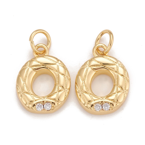 

PandaHall Rack Plating Eco-friendly Brass Micro Pave Clear Cubic Zirconia Charms, Long-Lasting Plated, Real 18K Gold Plated, Cadmium Free &...