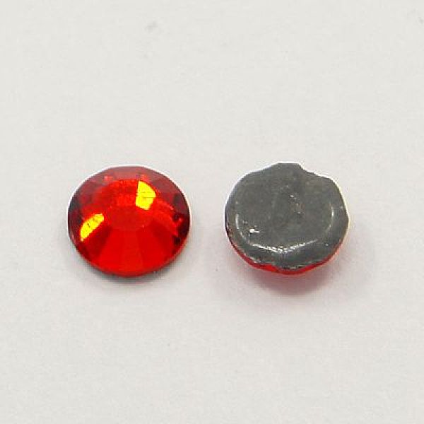 

PandaHall Glass Hotfix Rhinestone, Grade AA, Flat Back & Faceted, Half Round, Siam, SS10, 2.7~2.8mm, about 1440pcs/bag Glass Rhinestone Half..., Red