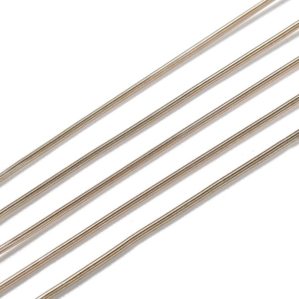 

PandaHall French Wire Gimp Wire, Flexible Round Copper Wire, Metallic Thread for Embroidery Projects and Jewelry Making, Tan, 18 Gauge(1mm)..., Orange