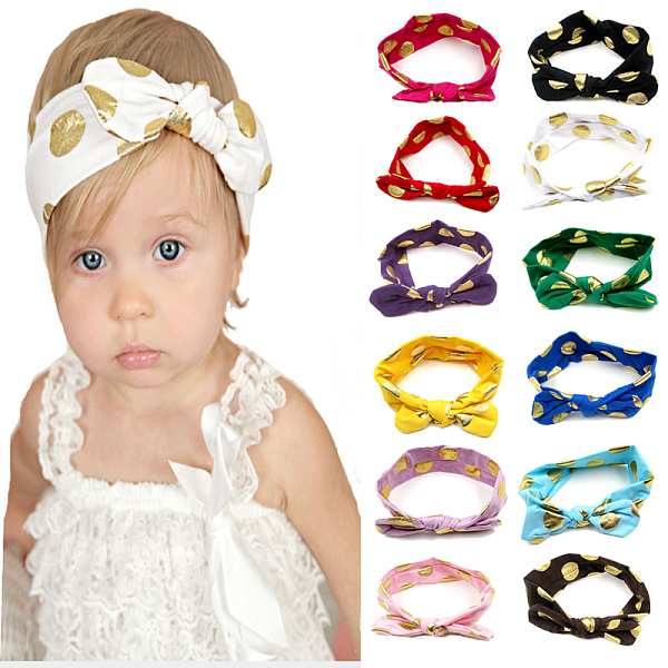 Baumwolle Elastische Baby Stirnbänder Für Mädchen