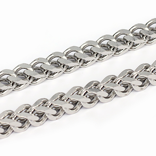 

PandaHall 304 Stainless Steel Wheat Chains, Unwelded, Faceted, Stainless Steel Color, 4x4x1.4mm 304 Stainless Steel