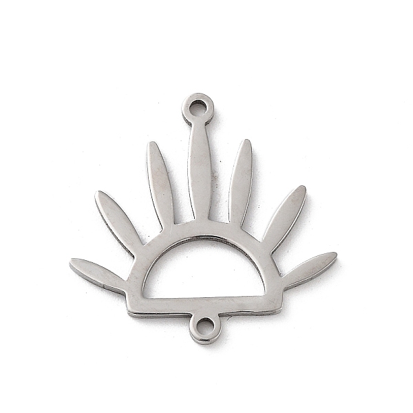 

PandaHall 304 Stainless Steel Connector Charms, Sun Links, Stainless Steel Color, 18.5x19x1mm, Hole: 1.2mm 304 Stainless Steel Sun