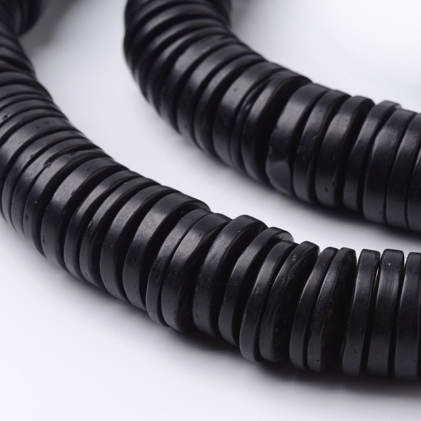 

PandaHall Dyed Natural Coconut Flat Round Bead Strands, Black, 20x3~5mm, Hole: 3mm, about 106~114pcs/strand, 16.5 inch Coconut Flat Round...