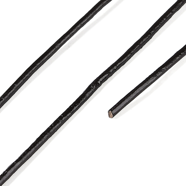 

PandaHall Leather Cords, with Spool, Round, Brown, 2mm Leather Round Brown