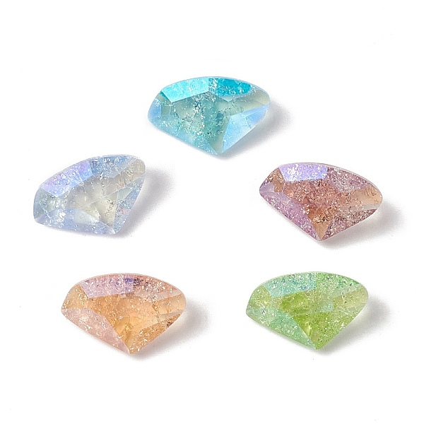 

PandaHall Crackle Moonlight Style K9 Glass Rhinestone Cabochons, Pointed Back, Triangle, Mixed Color, 9x14x4mm Glass Rhinestone Triangle..., Multicolor