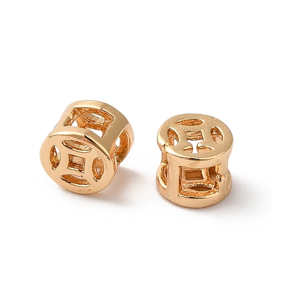 

PandaHall Brass Coin Multi Strand Links, Hollow Column, Golden, 3x4x4mm, Hole: 1.7x1.7mm Brass Column