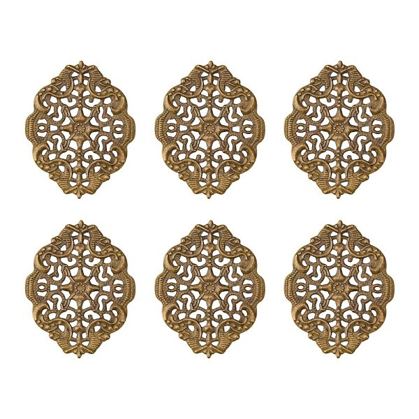

PandaHall Iron Pendants Filigree, Oval, Antique Bronze, 44x34x1mm Iron Oval