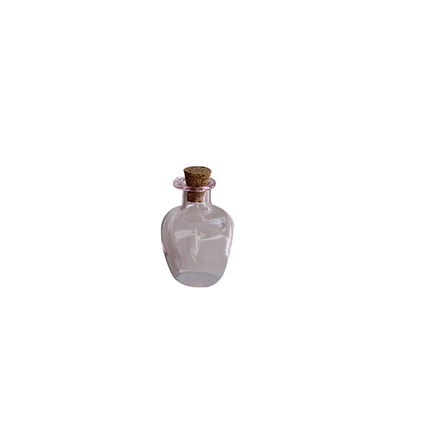 

PandaHall Miniature Glass Empty Wishing Bottles, with Cork Stopper, Micro Landscape Garden Dollhouse Accessories, Photography Props..., Purple