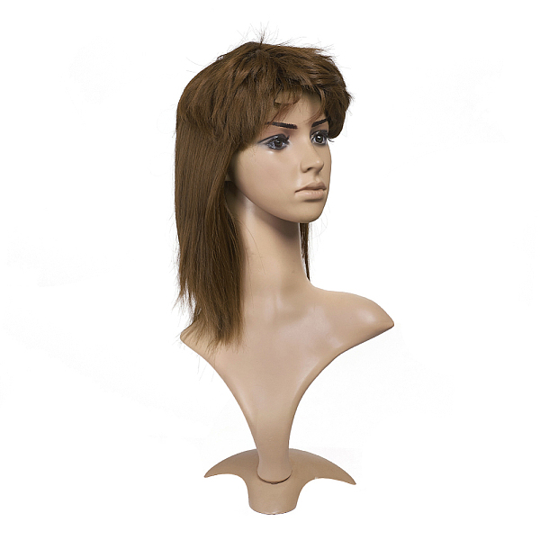 

PandaHall Mullet Wigs for Men, Fancy Party Accessory Cosplay Wigs, Full Head Wigs, Heat Resistant High Temperature Fiber, Long & Curly Hair...