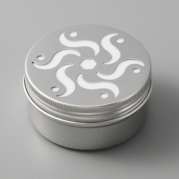 

PandaHall Aluminium Shallow Round Candle Tins, with Hollow Lids, Empty Tin Storage Containers, Windmill Pattern, 7.05x3.45cm, Inner Diameter..., Silver