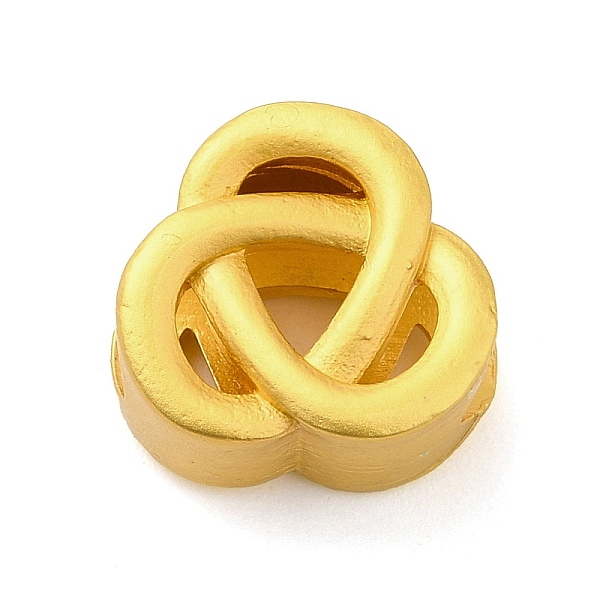 

PandaHall Zinc Alloy Beads, Matte Gold Color, Trinity Knot, Others, 11.5x12x7mm, Hole: 3.5x5.5mm Alloy Others