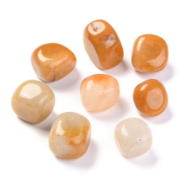 

PandaHall Natural Topaz Jade Beads, Healing Stones, for Energy Balancing Meditation Therapy, No Hole, Nuggets, Tumbled Stone, Vase Filler...