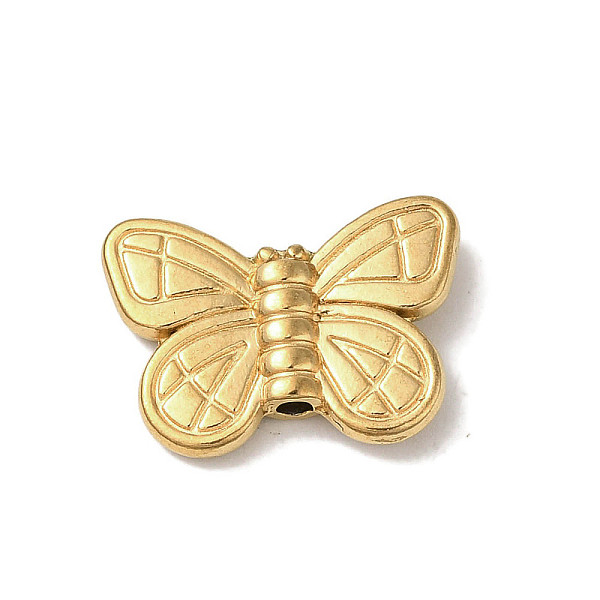 

PandaHall Ion Plating(IP) 304 Stainless Steel Beads, Butterfly, Golden, 12x17x3.5mm, Hole: 1.6mm 304 Stainless Steel Butterfly