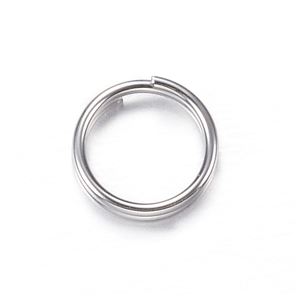 

PandaHall 201 Stainless Steel Split Rings, Double Loops Jump Rings, Stainless Steel Color, 6x1mm, about 5mm inner diameter 201 Stainless...