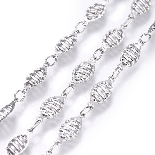 

PandaHall 304 Stainless Steel Link Chains, Soldered, Oval, Stainless Steel Color, 11x4.5x1.5mm 304 Stainless Steel
