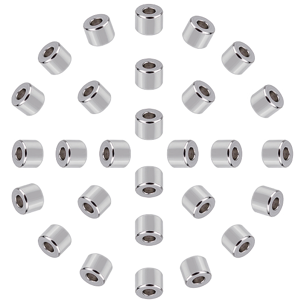 

PandaHall UNICRAFTALE about 200pcs Column Spacer Beads 1.5mm Hole Stainless Steel Beads Loose Beads 3mm Dia Metal Beads for for Jewelry...