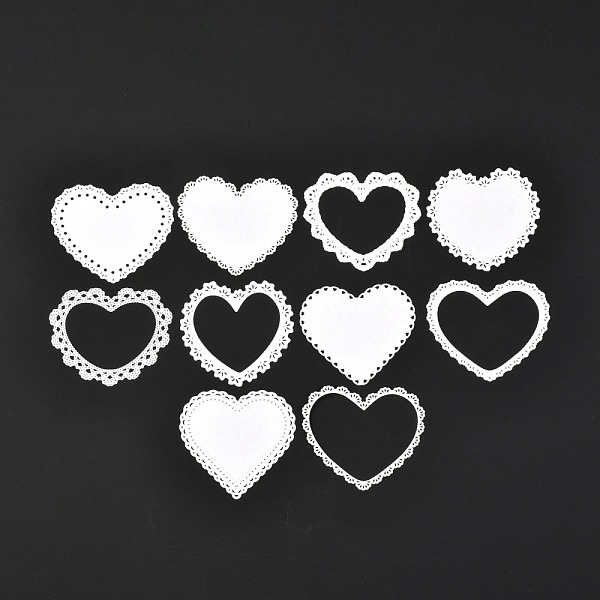 PandaHall Scrapbook Paper Pad, for DIY Album Scrapbook, Greeting Card, Background Paper, Heart Pattern, 6~6.65x7.8~8.35x0.01cm, Inner...