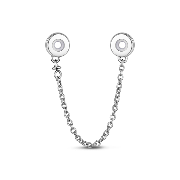 

PandaHall TINYSAND 925 Sterling Silver Round Safety Chains & Beads, Silver, 90mm, Hole: 3.72mm Sterling Silver Round Silver