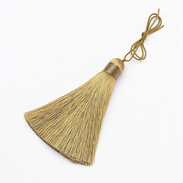 

PandaHall Nylon Tassel Pendant Decorations, Mixed Color, 80x13mm Nylon Multicolor