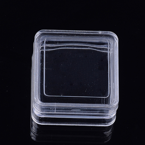 

PandaHall Plastic Bead Containers, Square, Clear, 4x4x2.2cm, Inner Diameter: 3.4x3.4cm Plastic Square Clear