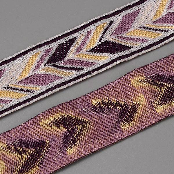 

PandaHall Ethnic Style Embroidery Polycotton Ribbons, Jacquard Ribbon, Tyrolean Ribbon, Garment Accessories, Arrow Pattern, Old Rose, 1-1/8...