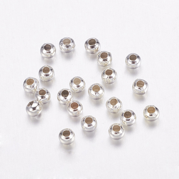 

PandaHall Iron Spacer Beads, Silver Color Plated, 3mm, Hole: 1mm Iron Silver