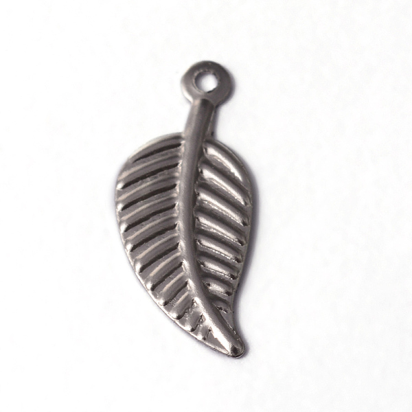 

PandaHall 304 Stainless Steel Charms, Leaf, Stainless Steel Color, 14x6x0.5mm, Hole: 0.5mm 304 Stainless Steel Leaf