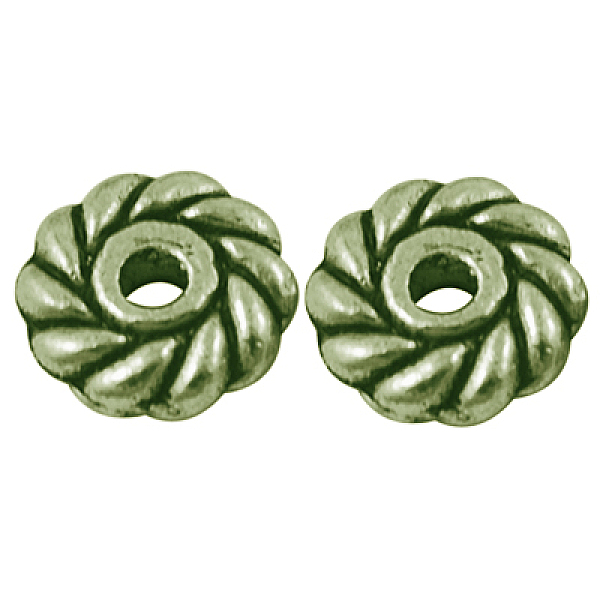 

PandaHall Tibetan Style Alloy Spacer Beads, Flat Round, Antique Bronze, Lead Free & Cadmium Free & Nickel Free, 6x6x2mm, Hole: 1mm Alloy...