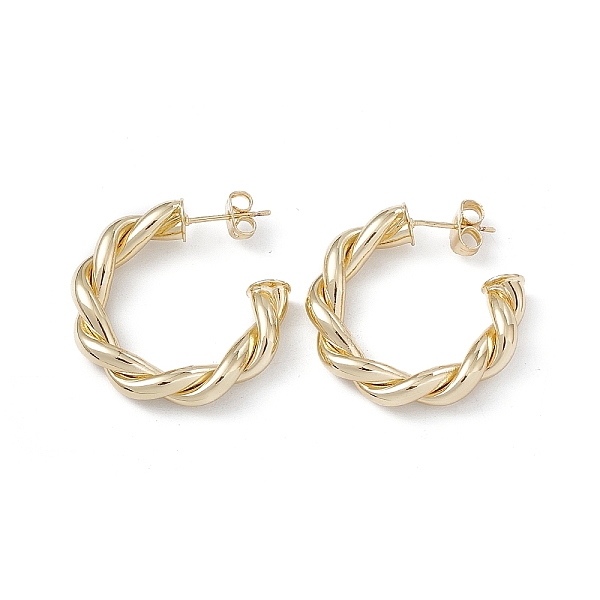Long-Lasting Plated Brass Stud Earrings for Women