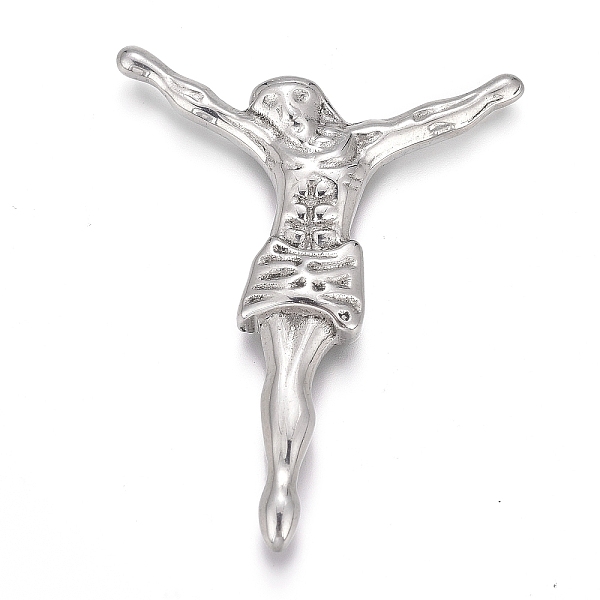 

PandaHall 304 Stainless Steel Cabochons, Jesus, Stainless Steel Color, 38x29x3mm 304 Stainless Steel Human