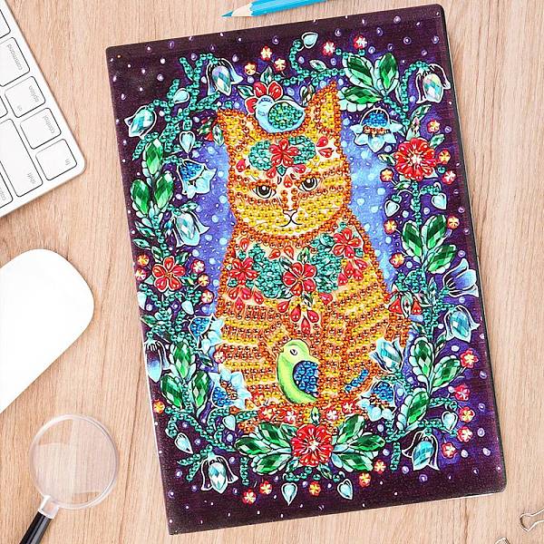 

PandaHall DIY Animal Theme Notebook Diamond Painting Kits, Including A5 Notebook, Resin Rhinestones, Diamond Sticky Pen, Tray Plate and Glue...