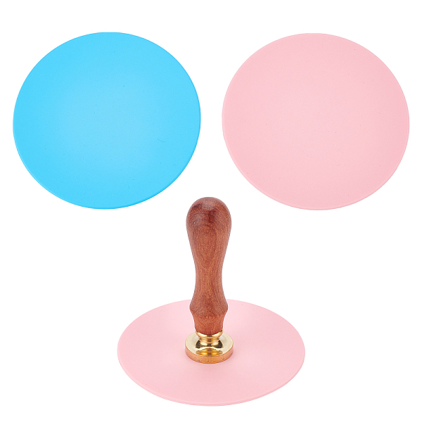 4 tapis de tasse en silicone 2 couleurs
