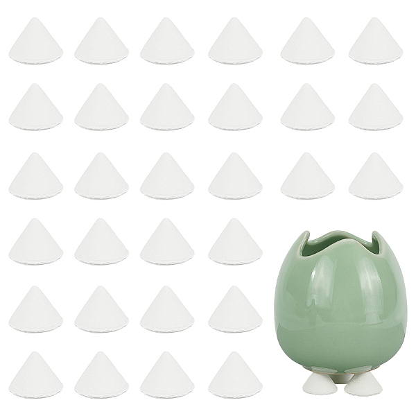 30Pcs Aluminum Oxide Porcelain Burning Kiln Support Bases