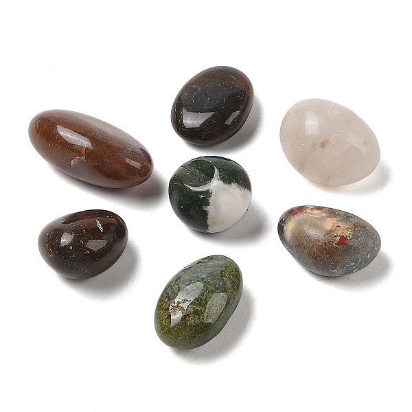 

PandaHall Natural Mixed Stone Beads, Nuggets, No Hole/Undrilled, Tumbled Stone, 16~24x14~18x6~12mm Mixed Stone Nuggets