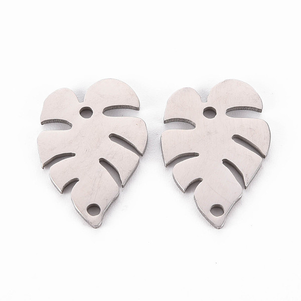 

PandaHall 304 Stainless Steel Link Connectors, Laser Cut, Leaf, Stainless Steel Color, 20x14x1.5mm, Hole: 1.5mm 304 Stainless Steel Leaf
