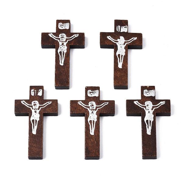 

PandaHall Natural Wood Beads, Cross, Saddle Brown, 42mm long, 23mm wide, 5mm thick, hole: 2mm Wood Cross Brown