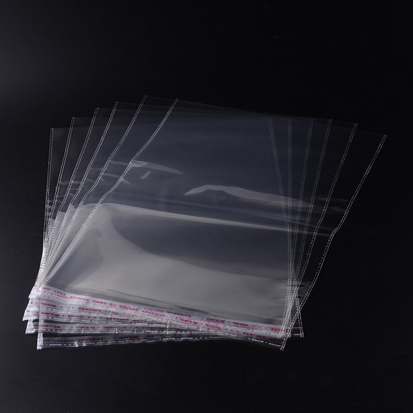 

PandaHall Cellophane Bags, 35x23cm, Unilateral Thickness: 0.035mm, Inner Measure: 33x23cm OPP Cellophane