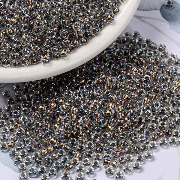 

PandaHall MIYUKI Round Rocailles Beads, Japanese Seed Beads, 8/0, (RR3202) Magic Copper Red Lined Crystal, 3mm, Hole: 1mm, about...