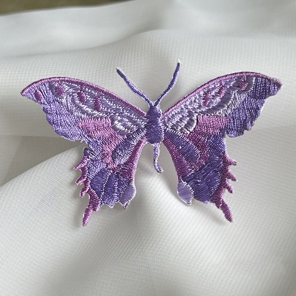

PandaHall Butterfly Self Adhesive Computerized Embroidery Cloth Iron on/Sew on Patches, Costume Accessories, Appliques, Medium Orchid...